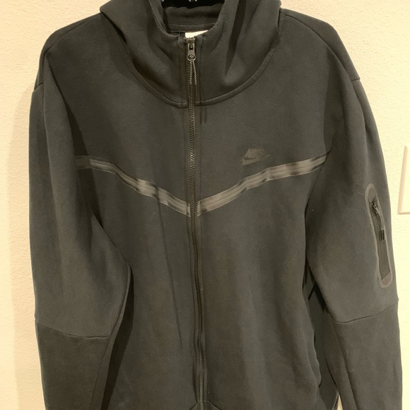 Nike Other - Nike Men's Tech Fleece Black Zip-Up Hoodie, XXL, CU-4489-010